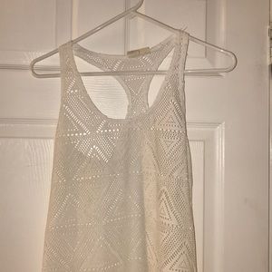 White beach cover up